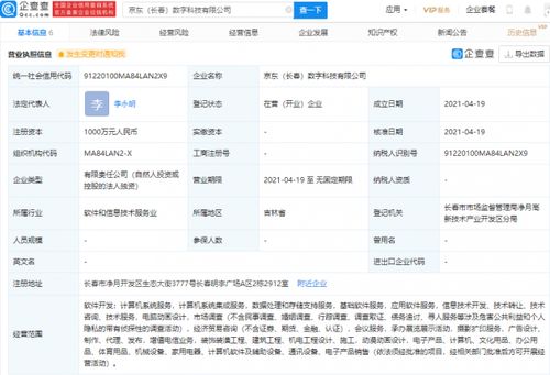 京東關聯企業布局數字科技新賽道，動漫動畫設計與數據處理業務齊頭并進